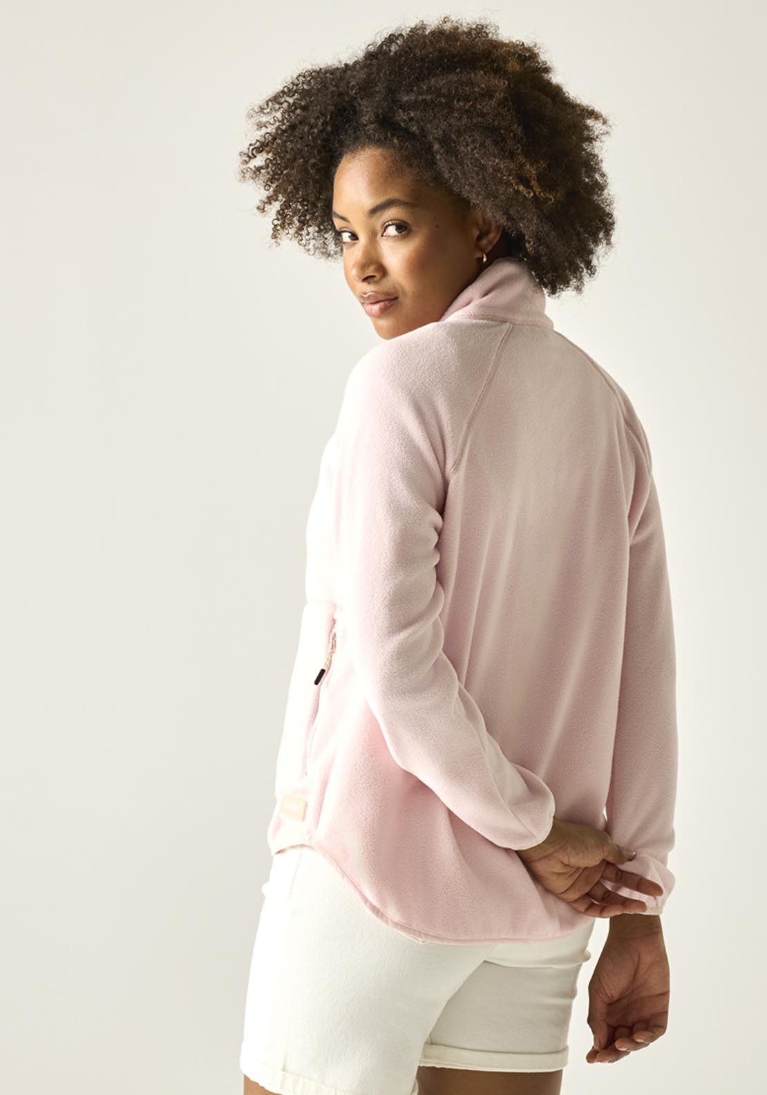 Frankie Half Zip Fleece - Pink Haze