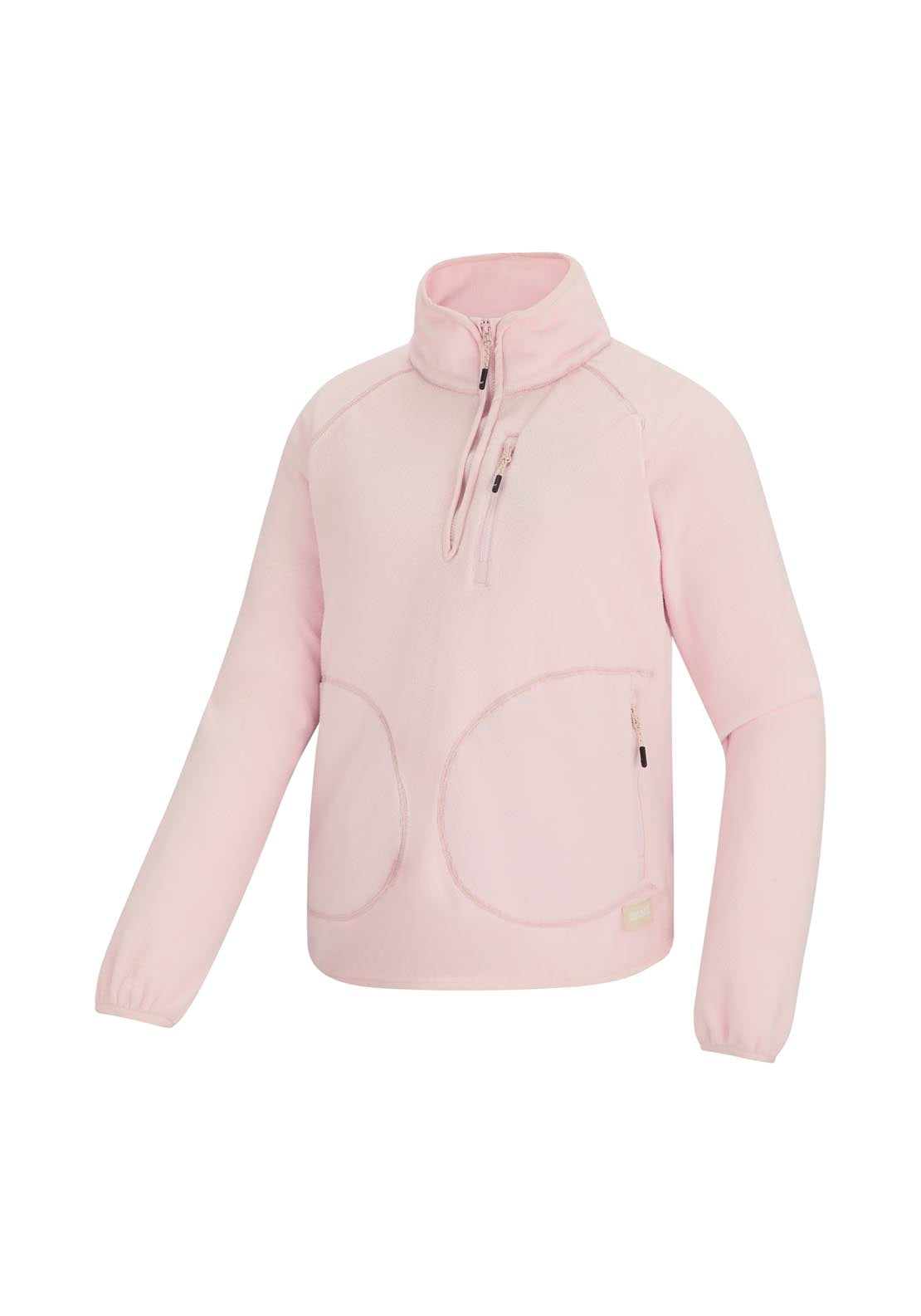 Frankie Half Zip Fleece - Pink Haze