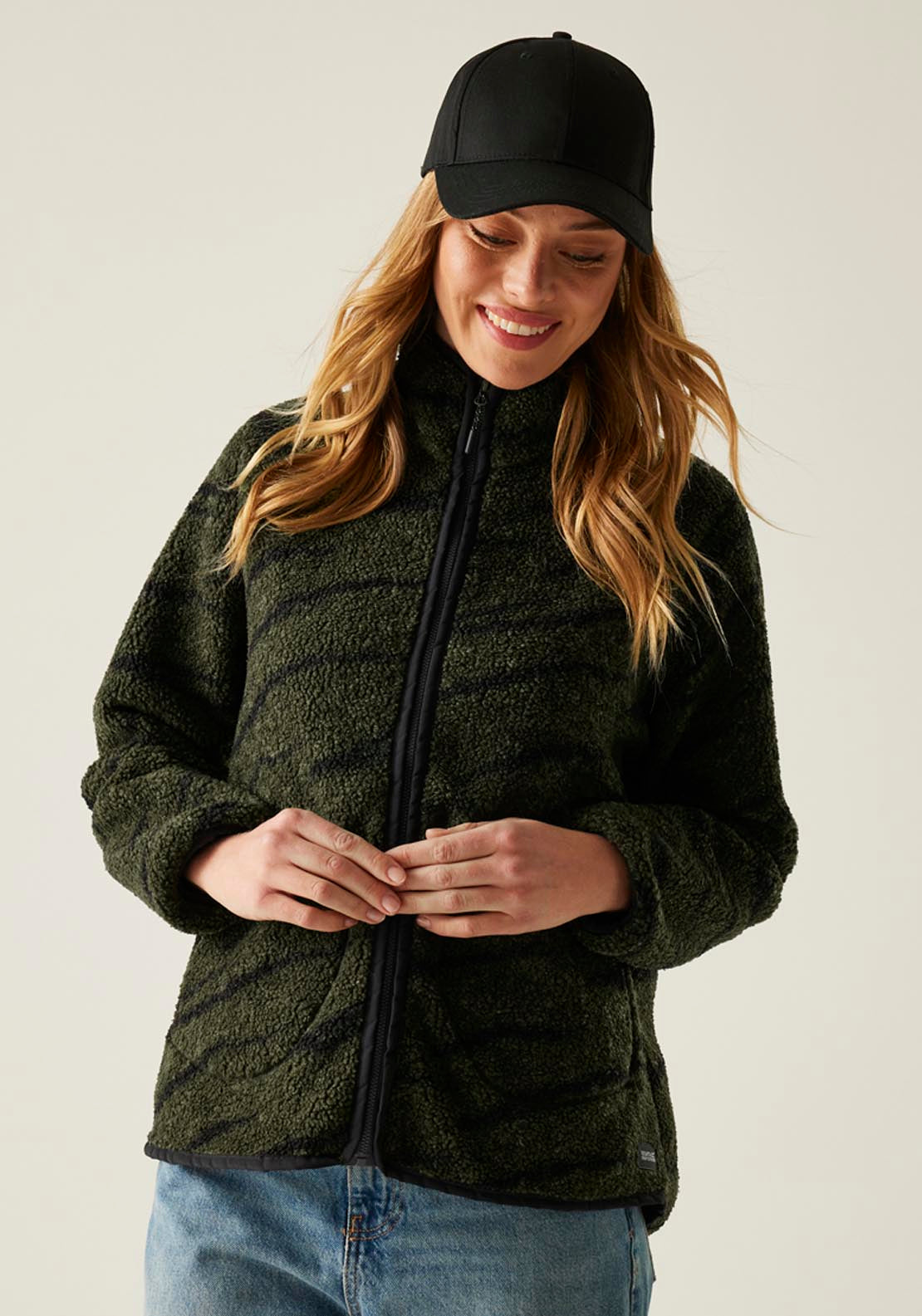 Regatta Frankie Borg Full Zip Fleece - Dkkh/blkabpr 1 Shaws Department Stores