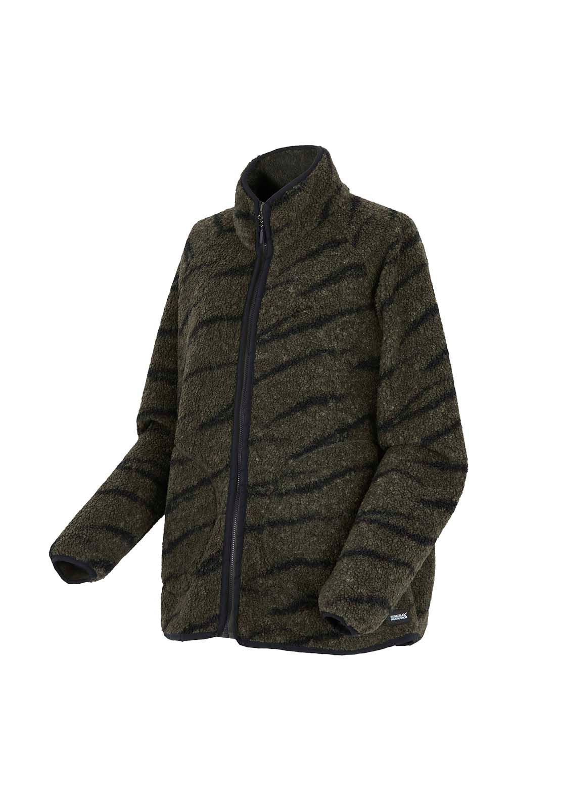 Frankie Borg Full Zip Fleece - Dkkh/blkabpr