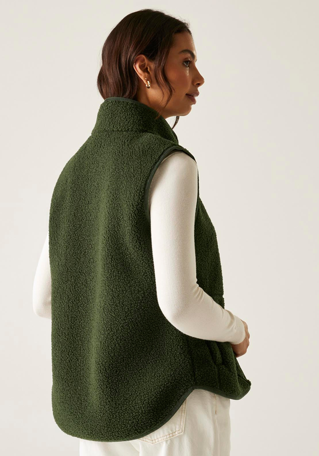 Regatta Frankie Borg Body Warmer - Green 2 Shaws Department Stores