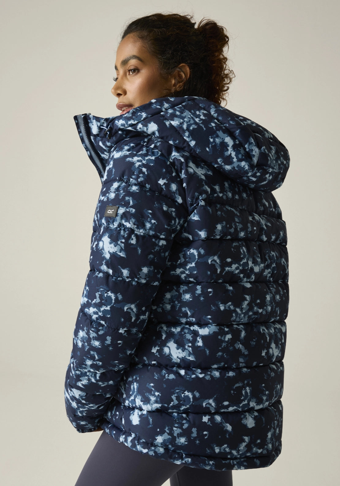 Aldthorn Insulated Jacket - Navy Brush Stroke