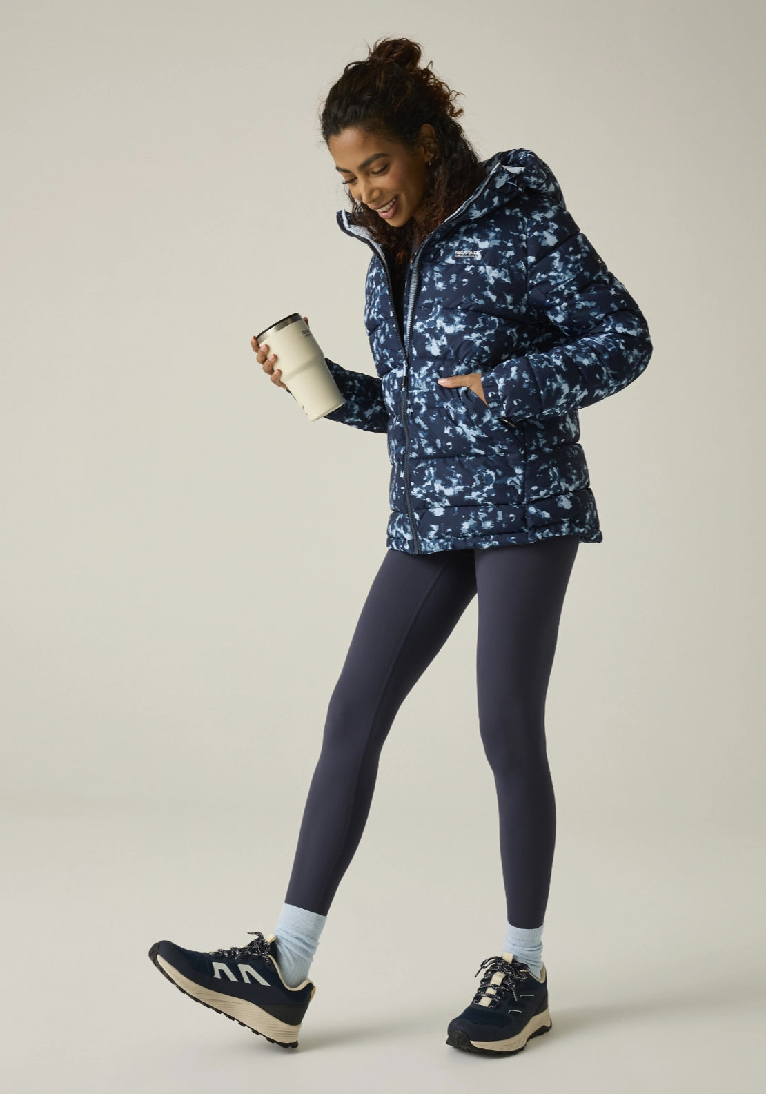 Aldthorn Insulated Jacket - Navy Brush Stroke