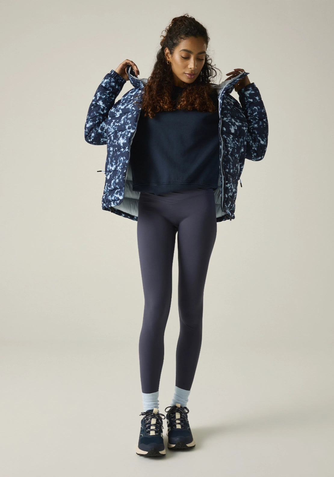 Aldthorn Insulated Jacket - Navy Brush Stroke