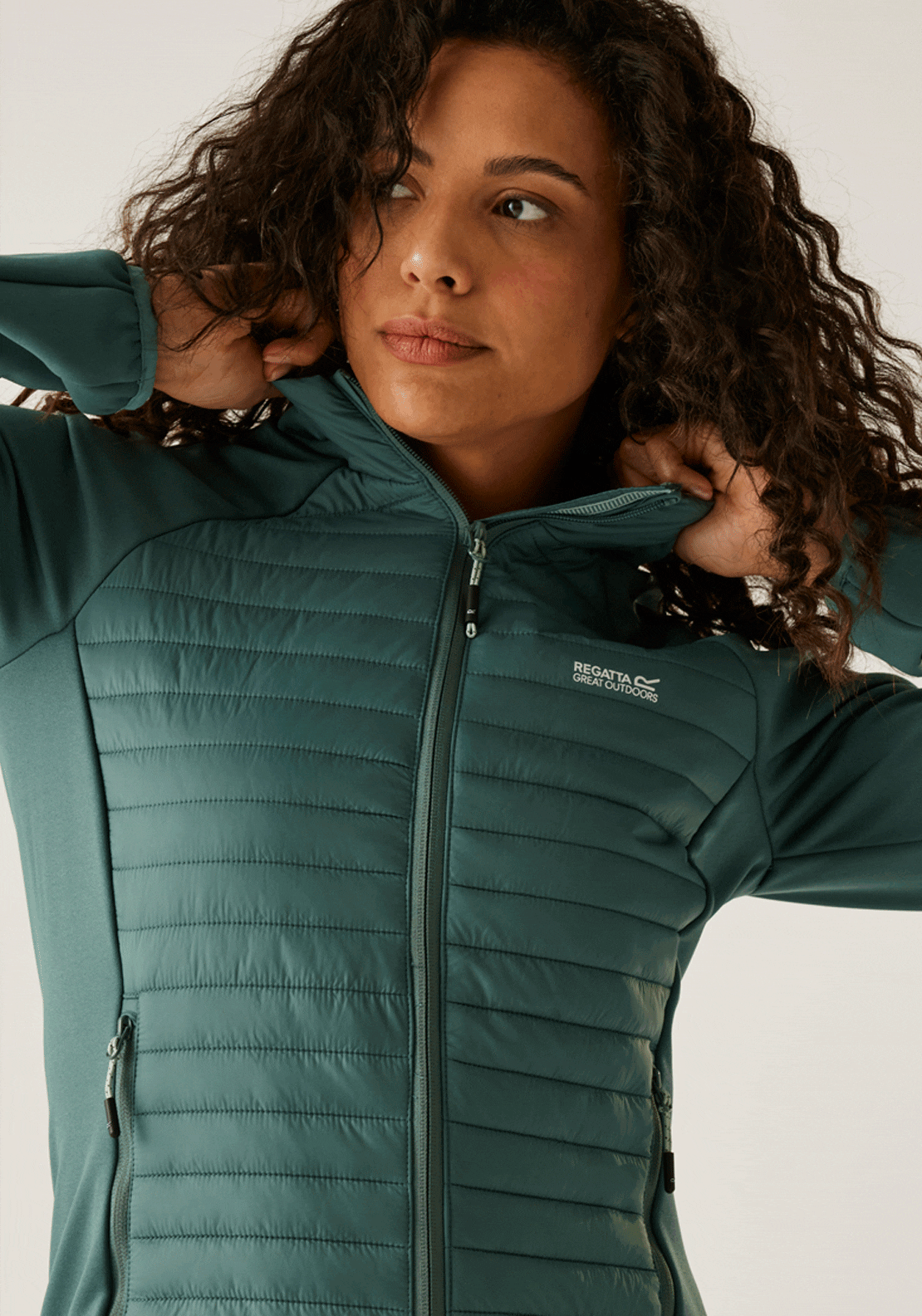 Regatta Clumber Hybrid Jacket - Spruce Green 3 Shaws Department Stores
