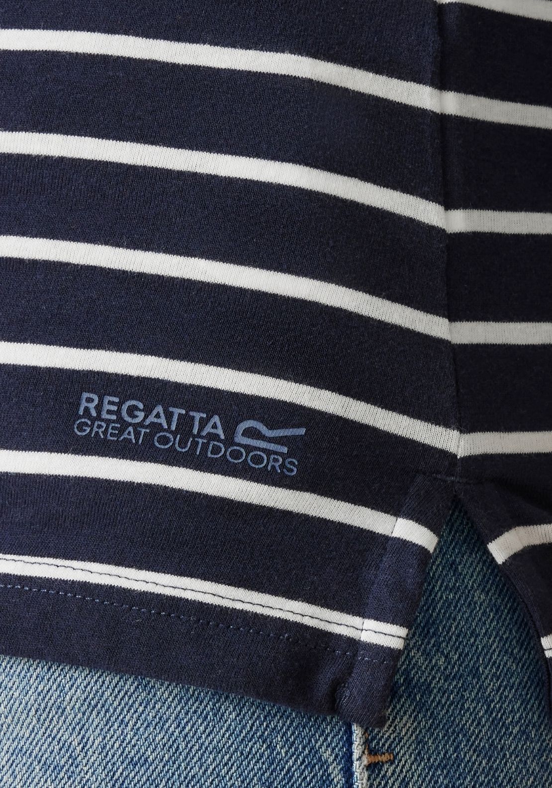 Regatta Bayletta 3/4 Tee - Navy White Stripe 3 Shaws Department Stores