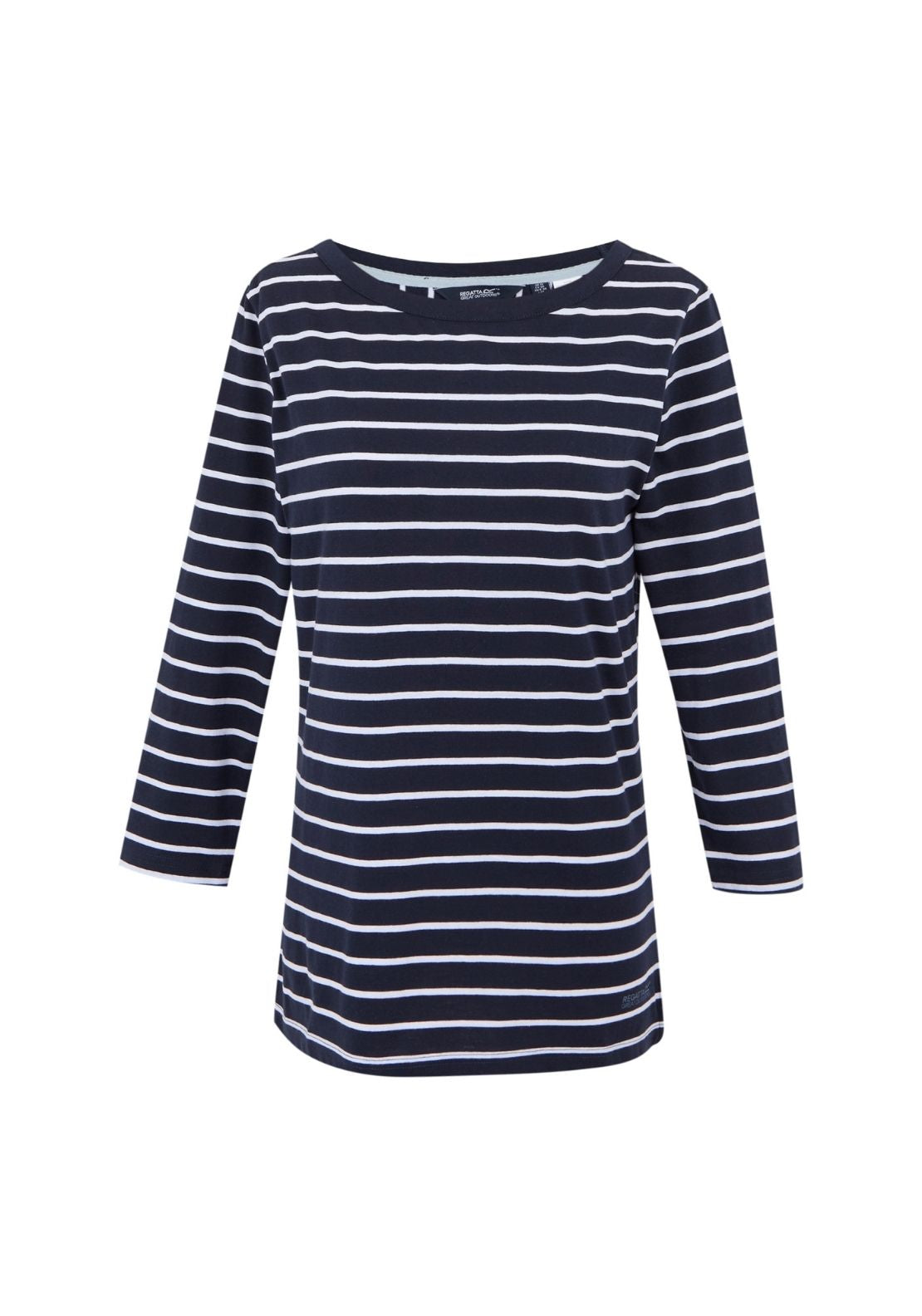 Regatta Bayletta 3/4 Tee - Navy White Stripe 5 Shaws Department Stores