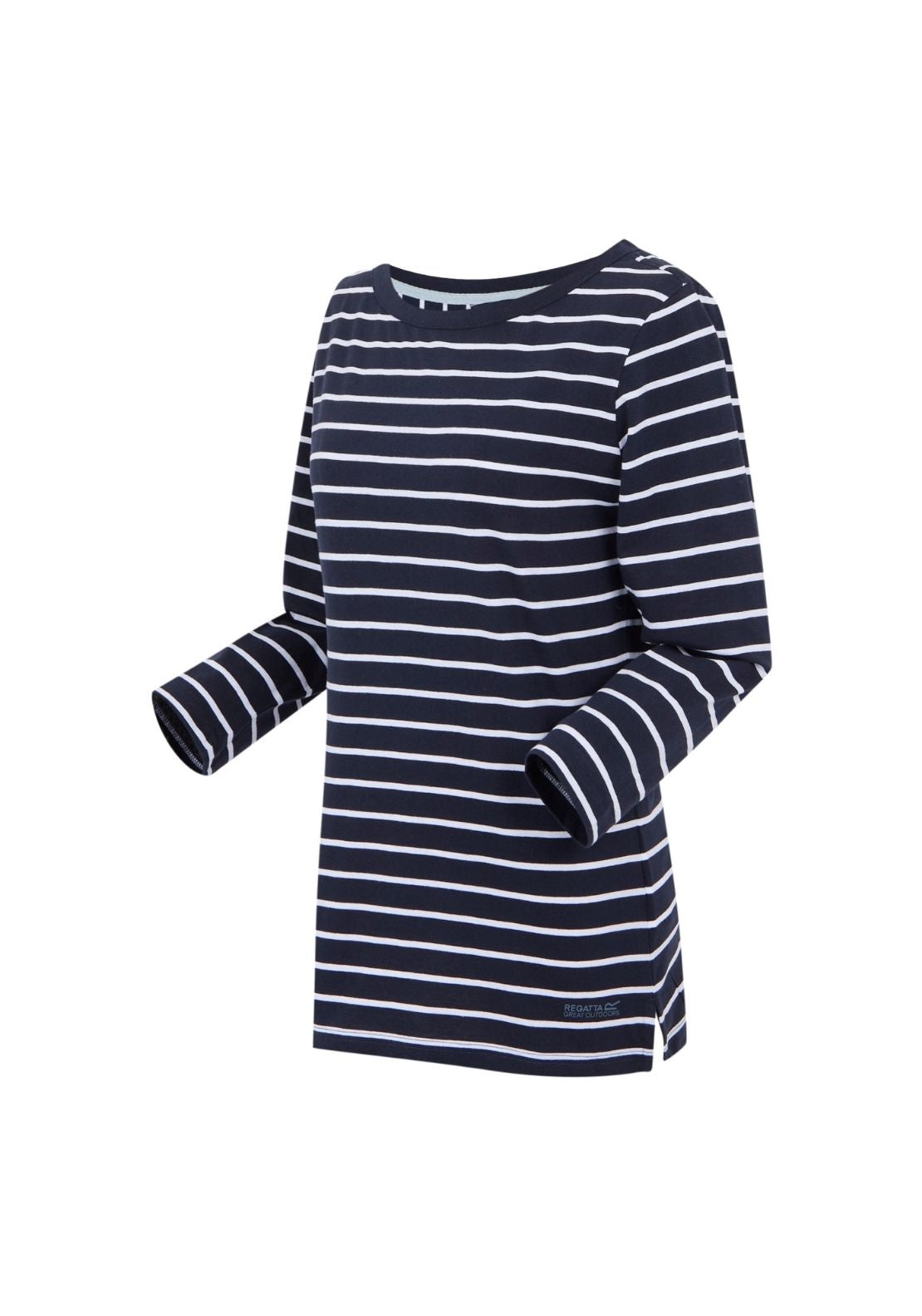 Regatta Bayletta 3/4 Tee - Navy White Stripe 7 Shaws Department Stores