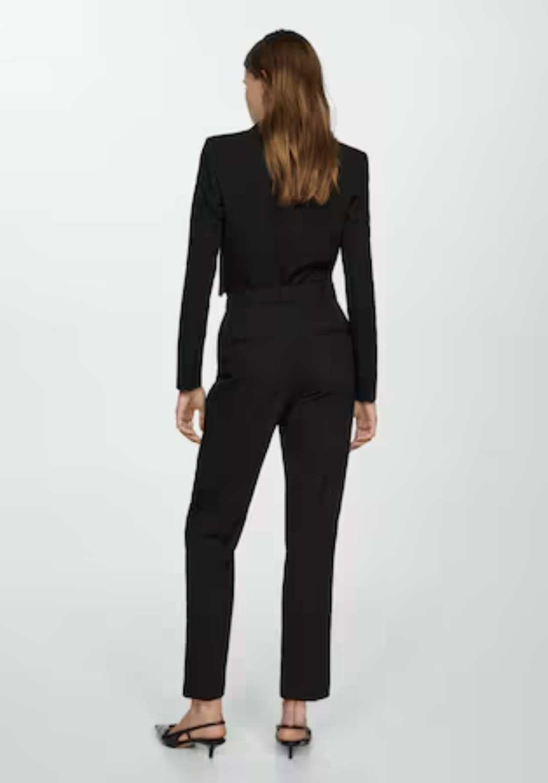 Mango Straight suit trousers - Black 3 Shaws Department Stores