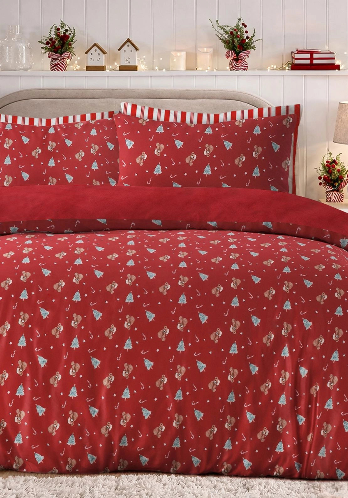 Teddy Duvet Set Digital Print - Multi
