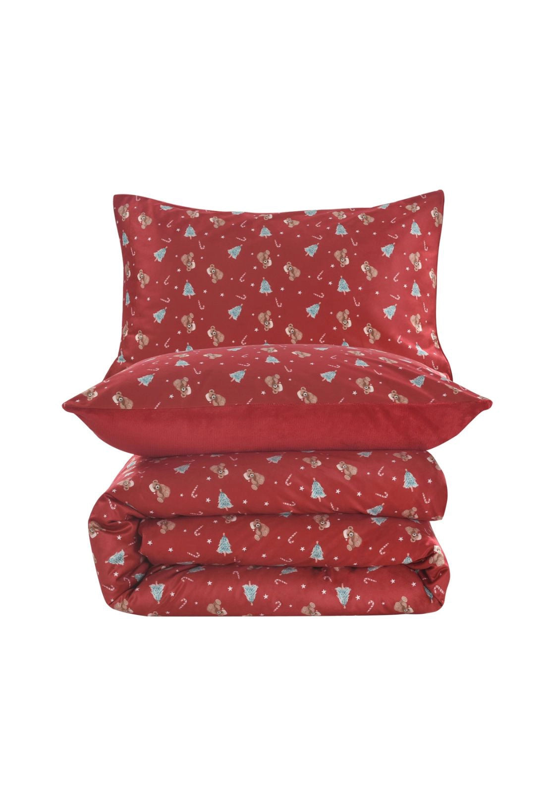 Teddy Duvet Set Digital Print - Multi