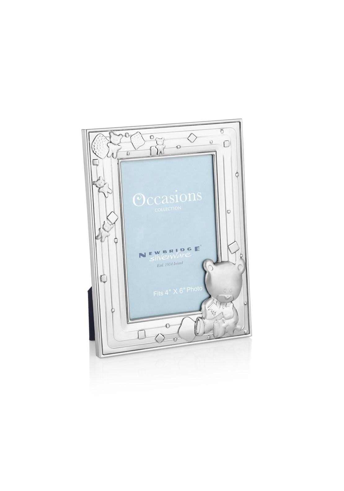 Newbridge Silverware Teddy Bear Baby Frame - 4x6&