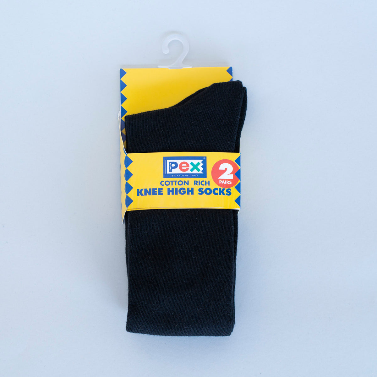 Graduate Socks 2 Pair Pack - Black