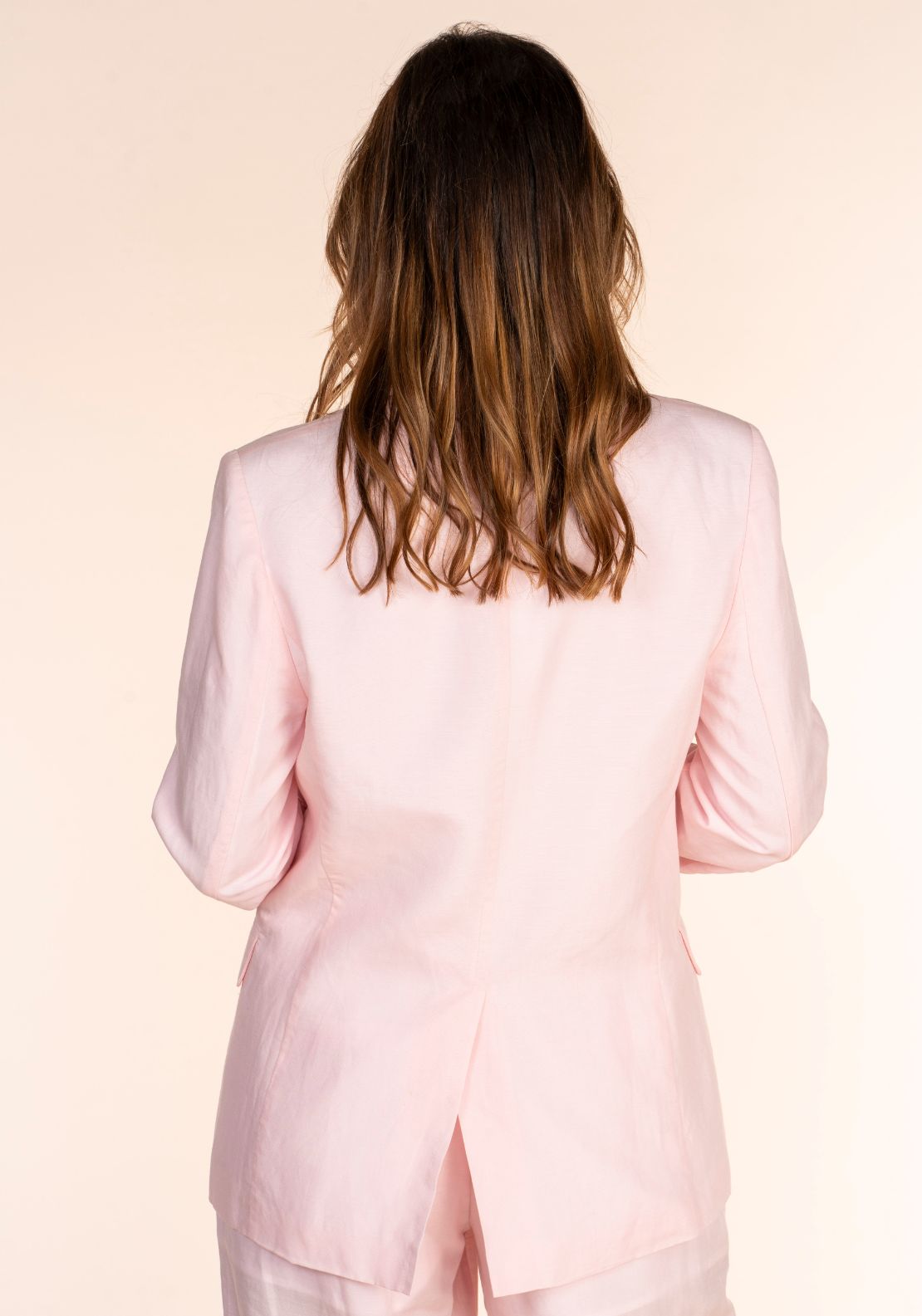 Naoise Linen Suit Jacket - Pink 3 Shaws Department Stores