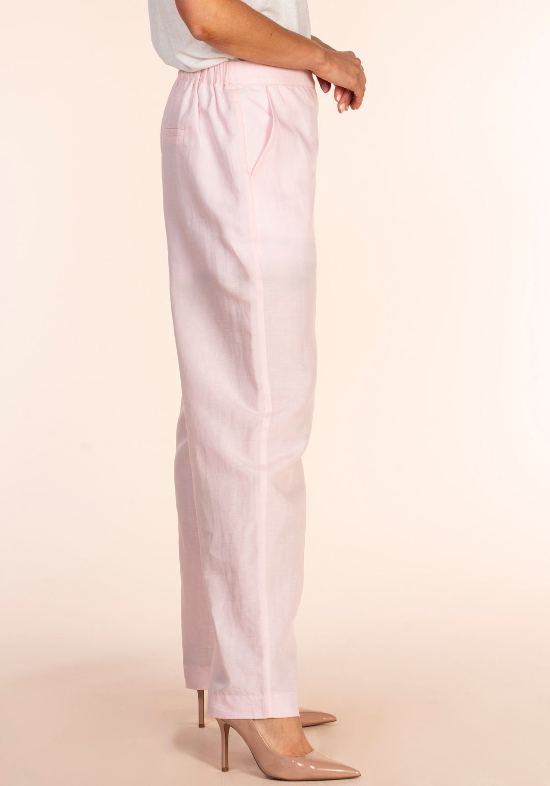 Naoise Linen Suit Pant - Pink 2 Shaws Department Stores