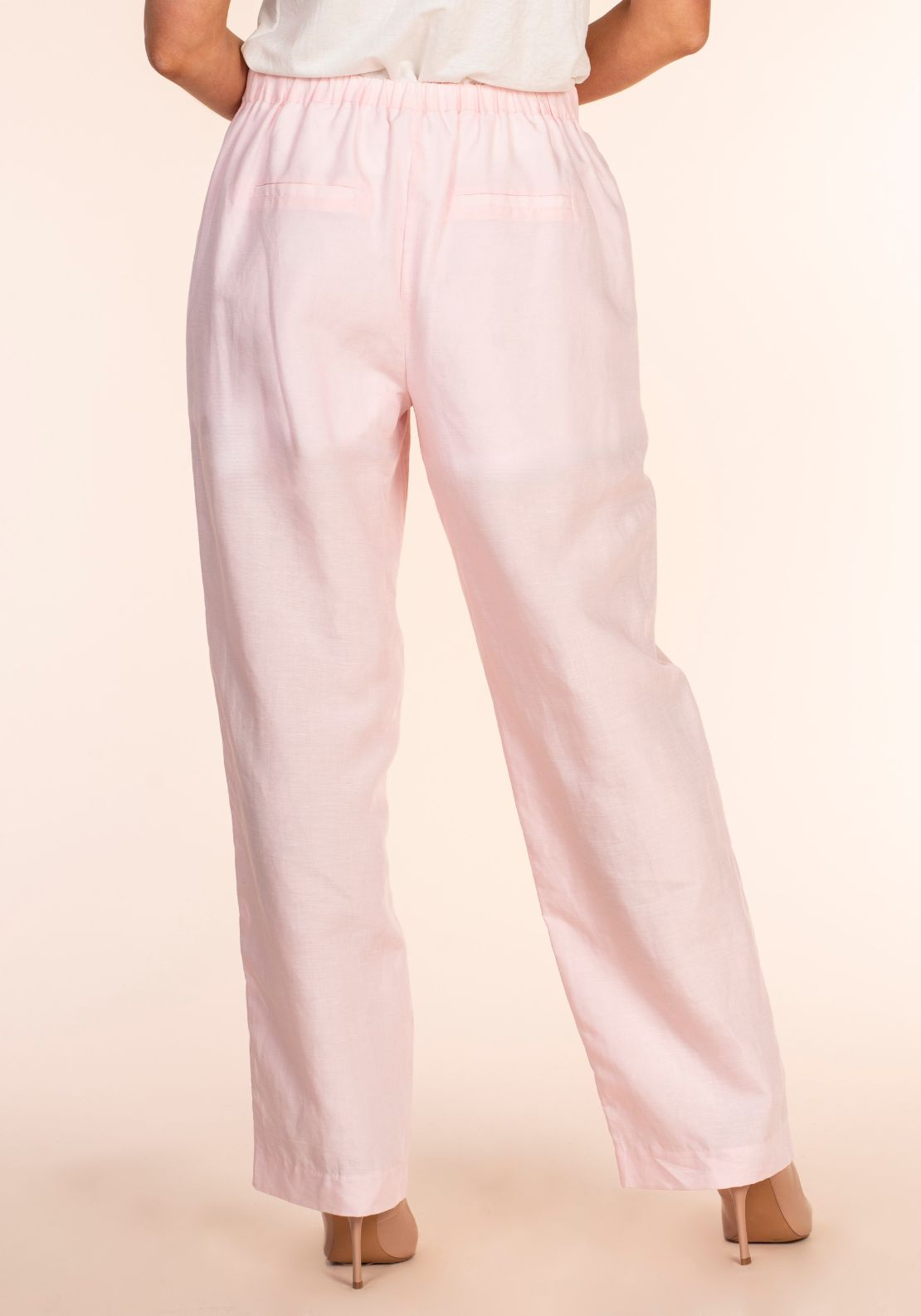 Naoise Linen Suit Pant - Pink 3 Shaws Department Stores