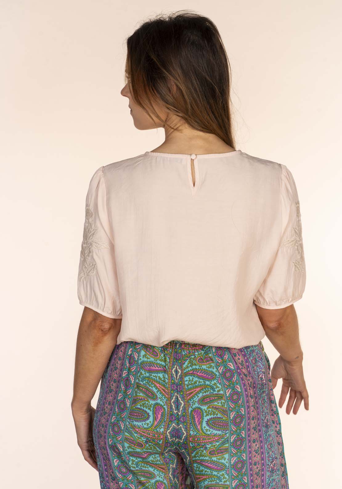 Naoise Embroidered Blouse - Sand 4 Shaws Department Stores