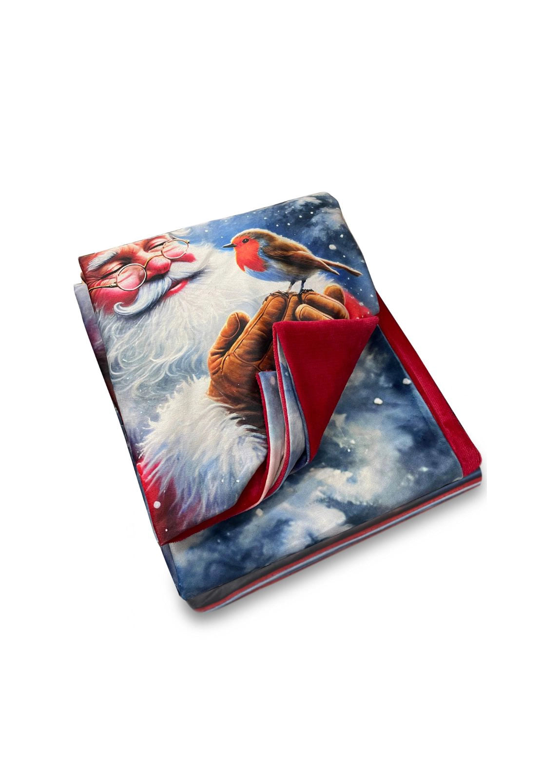Santa Robin Throw - Multi