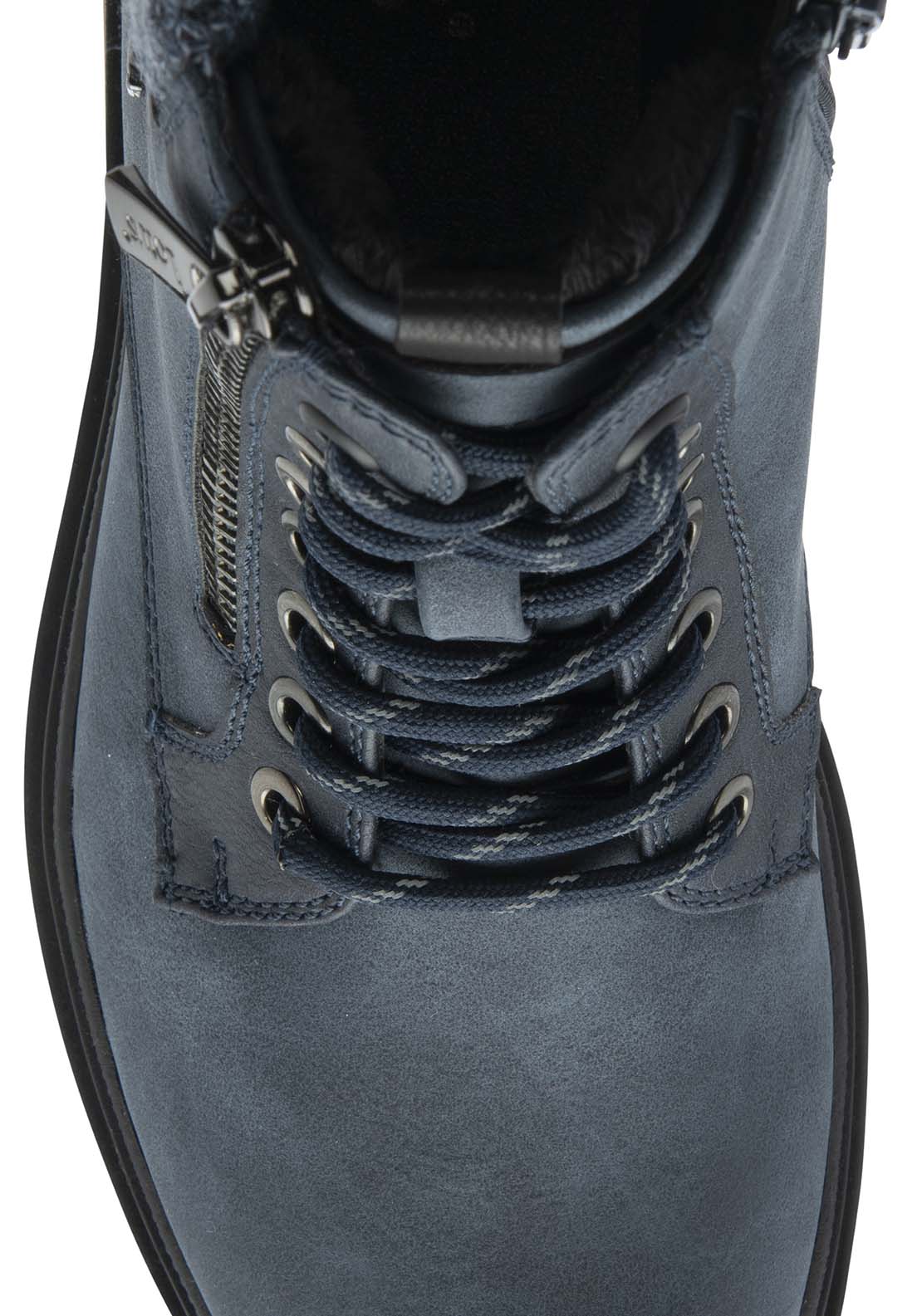 Lotus Saundra Ladies Waterproof Ankle Boot - Blue 4 Shaws Department Stores