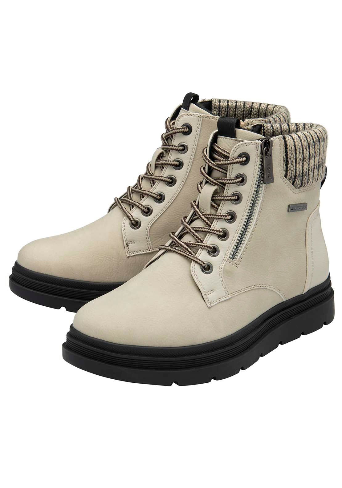 Lotus Saundra Ladies Waterproof Ankle Boot - Winter White 1 Shaws Department Stores