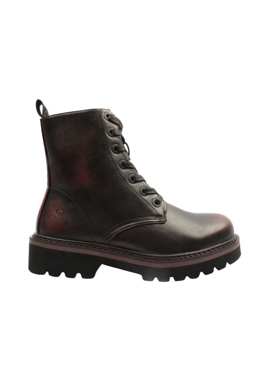 Lace Up Ankle Boot - Black