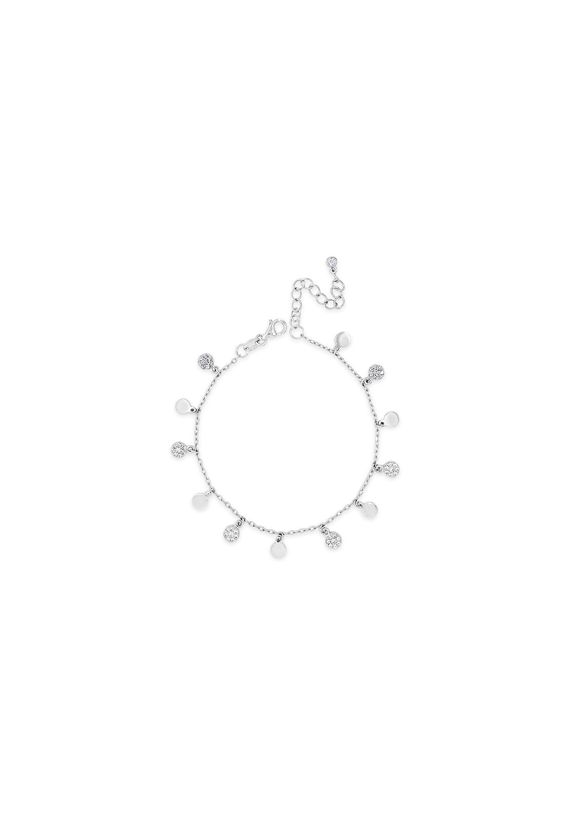 Absolute Jewellery Bracelet Multi Charm - Sliver 1 Shaws Department Stores