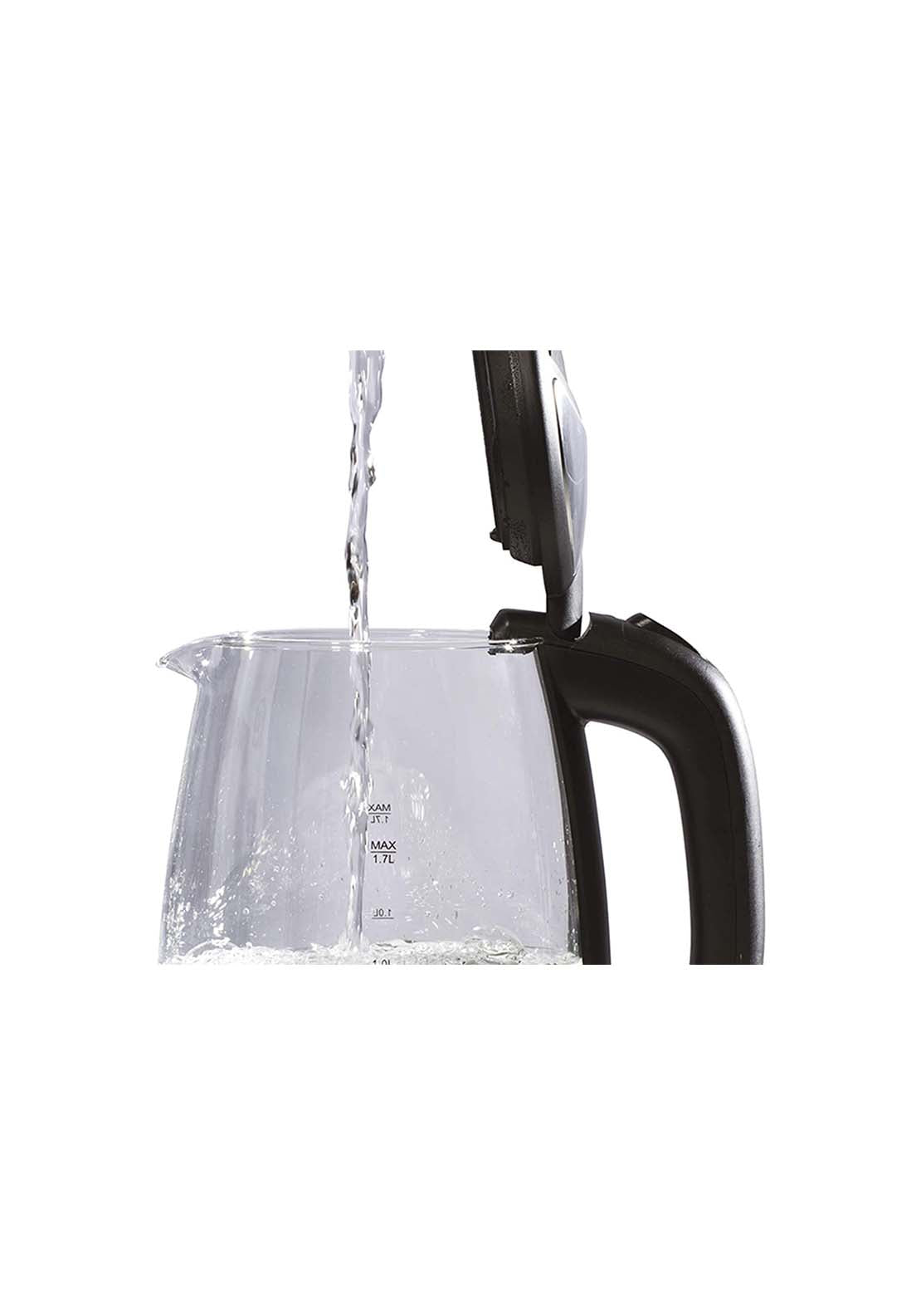 Judge 1.7 2200W Glass Kettle With LED - Silver 2 Shaws Department Stores