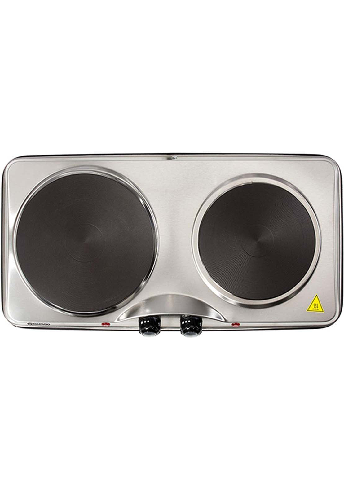 Daewoo Double Hot Plate | Sda1732 - Silver 3 Shaws Department Stores
