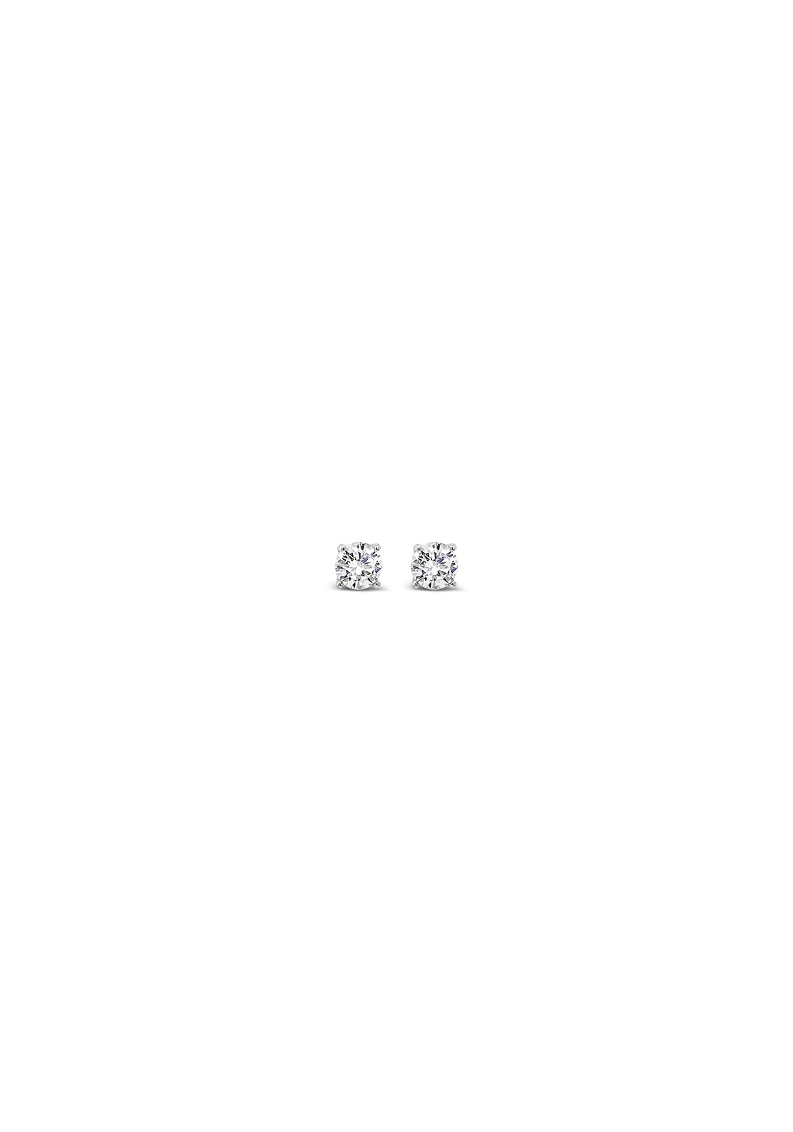 Absolute Jewellery Earring 7mm Stud - Sliver 1 Shaws Department Stores