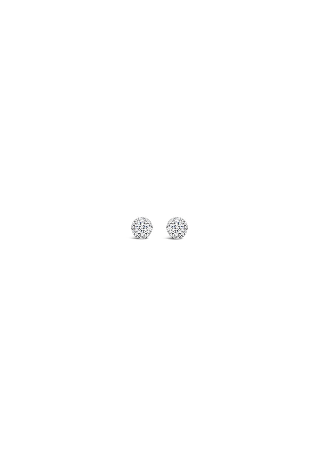 Absolute Jewellery 2 Way Cluster Earring Clear - Silver 1 Shaws Department Stores