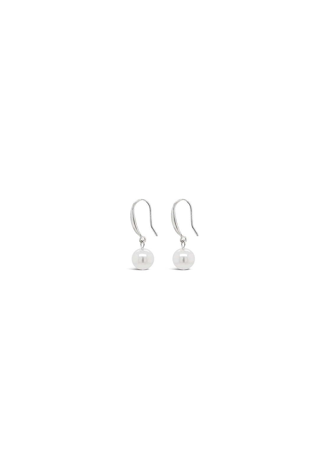 Absolute Jewellery Silverver Pearl Fish Hook Earring 1 Shaws Department Stores