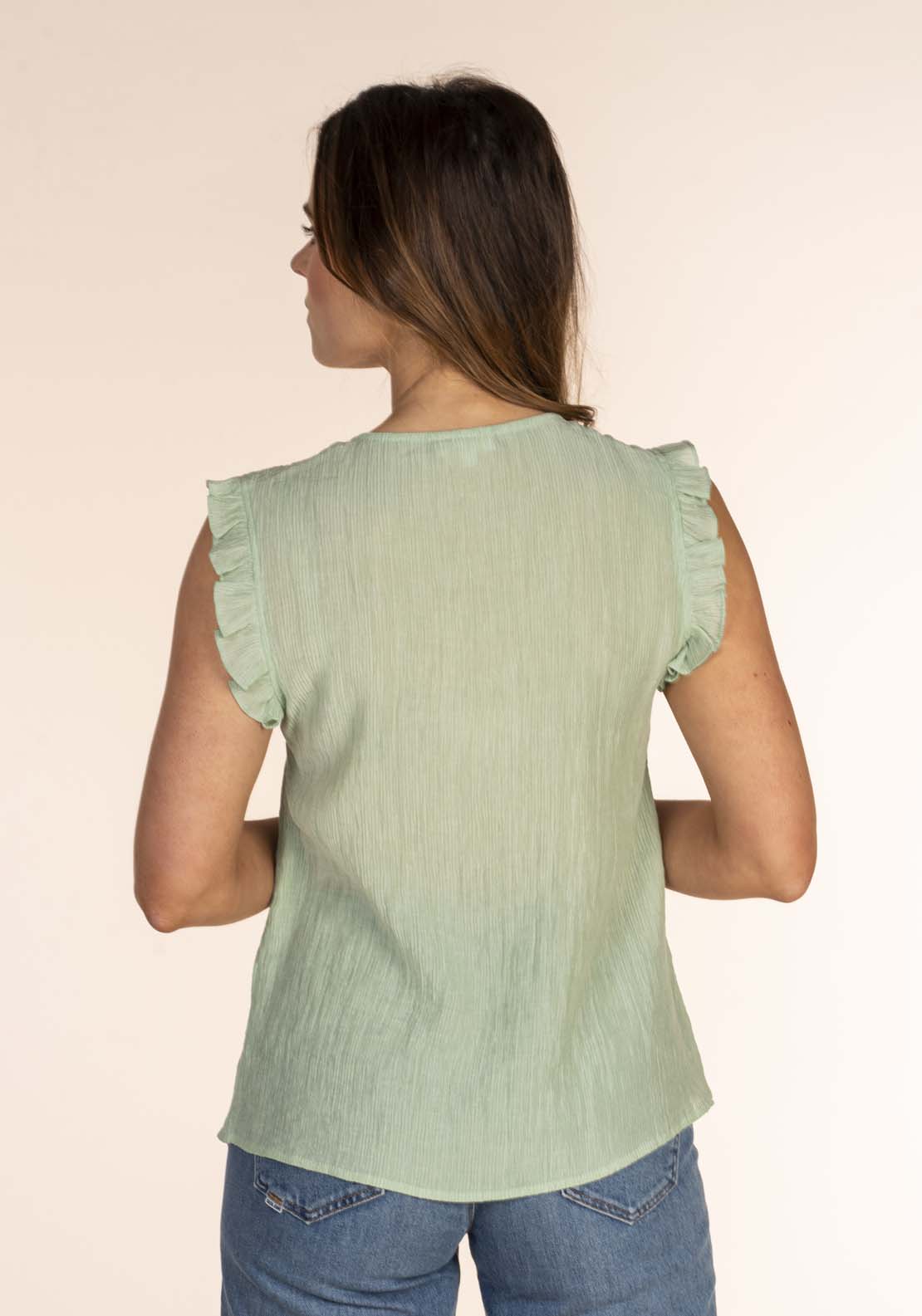 Naoise Textured Button Front Top 2 Shaws Department Stores