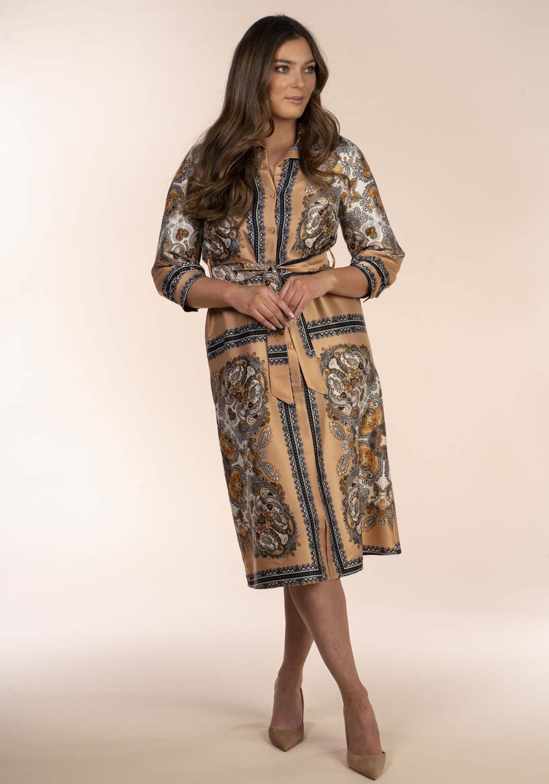 Naoise Scarf Print Dress 2 Shaws Department Stores