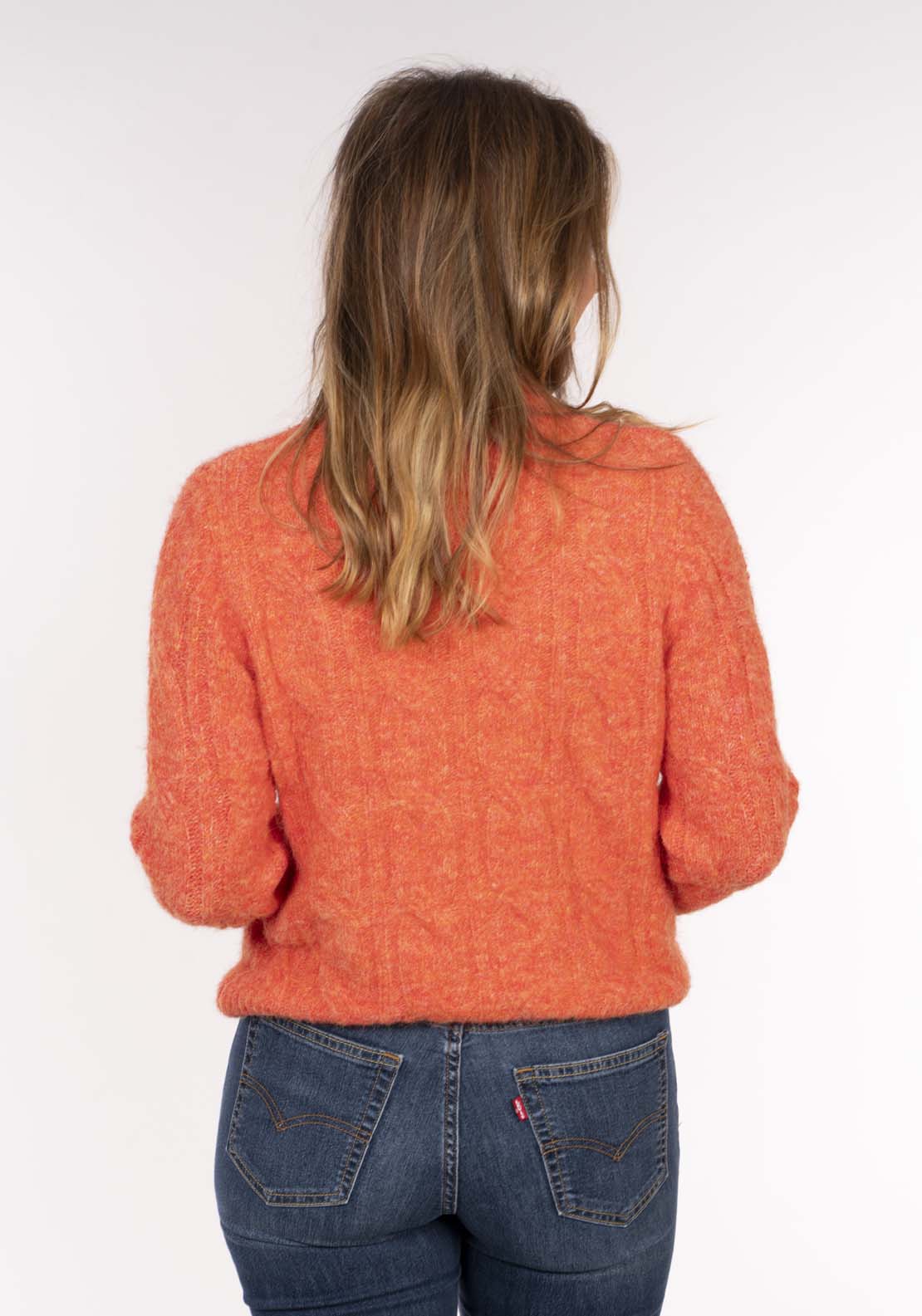 Naoise Roll Neck Cable Sweater - Blaze 6 Shaws Department Stores