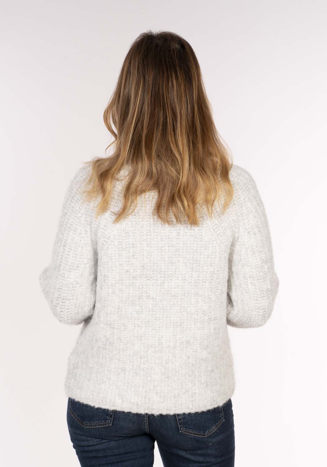 Naoise Rib Roll Raglan - Grey 4 Shaws Department Stores
