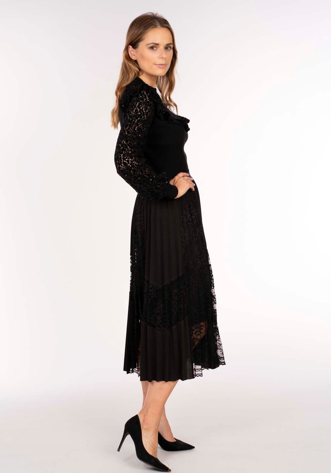 Naoise Lace Skirt - Black 4 Shaws Department Stores
