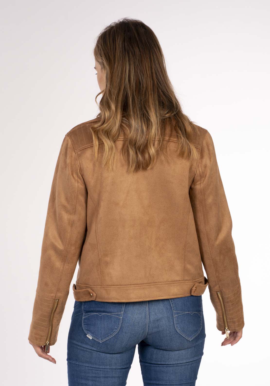 Naoise Suede Biker Jacket - Suede 4 Shaws Department Stores