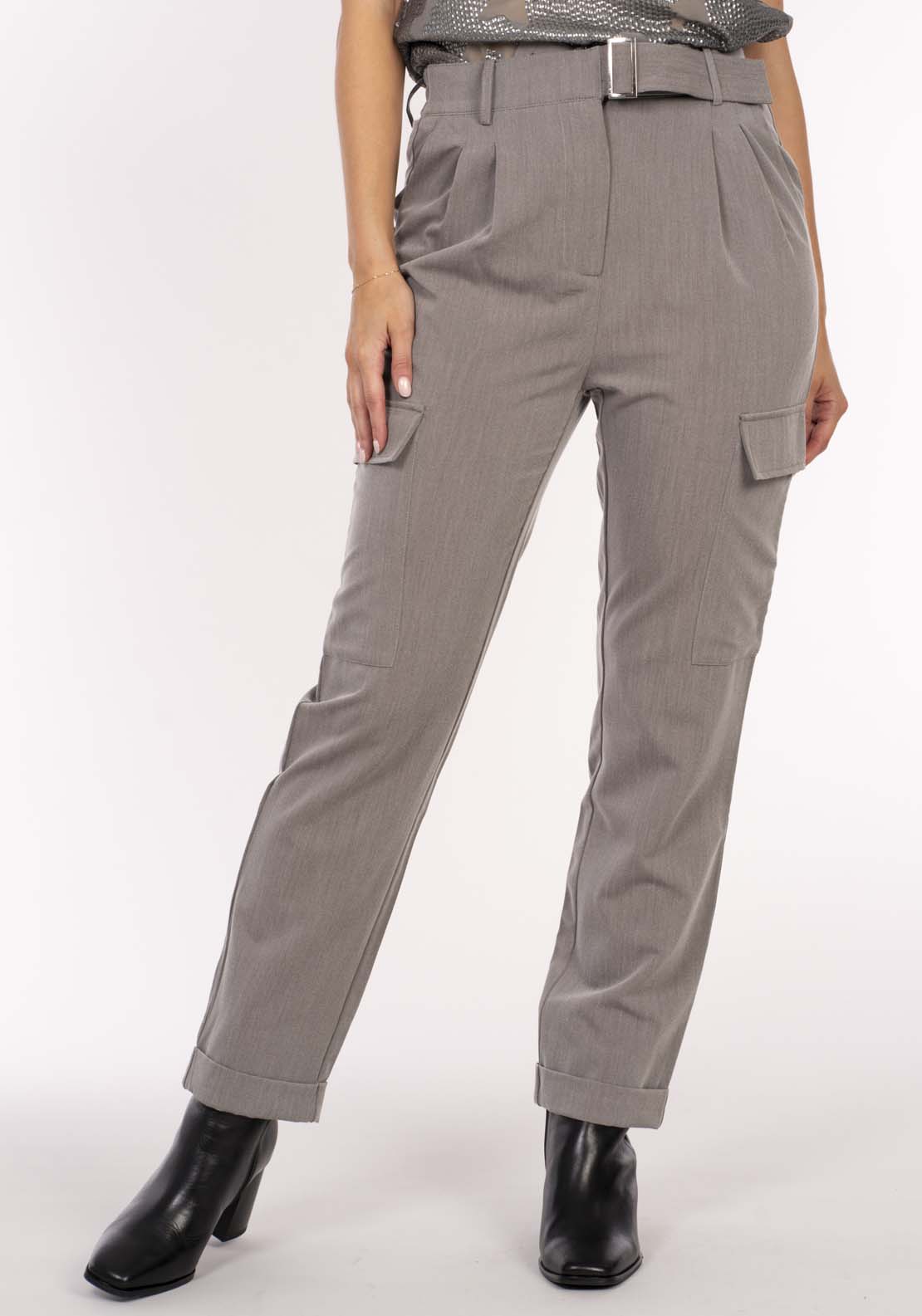 Naoise Cargo Suiting Pant - Grey 1 Shaws Department Stores