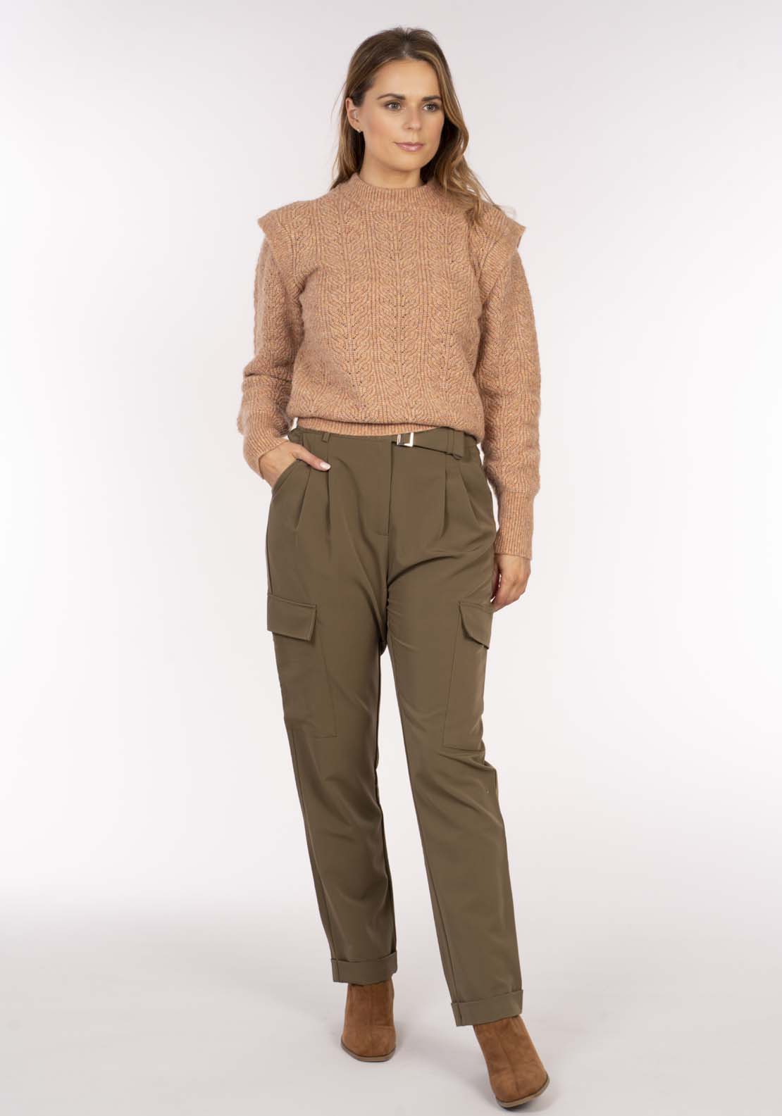 Naoise Cargo Suiting Pant - Green 1 Shaws Department Stores