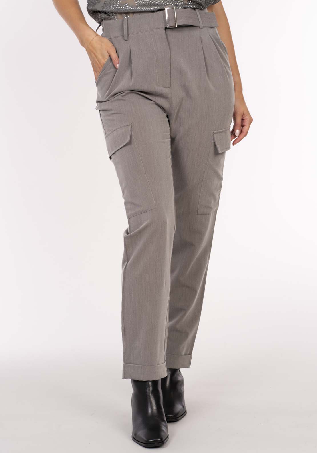 Naoise Cargo Suiting Pant - Grey 2 Shaws Department Stores