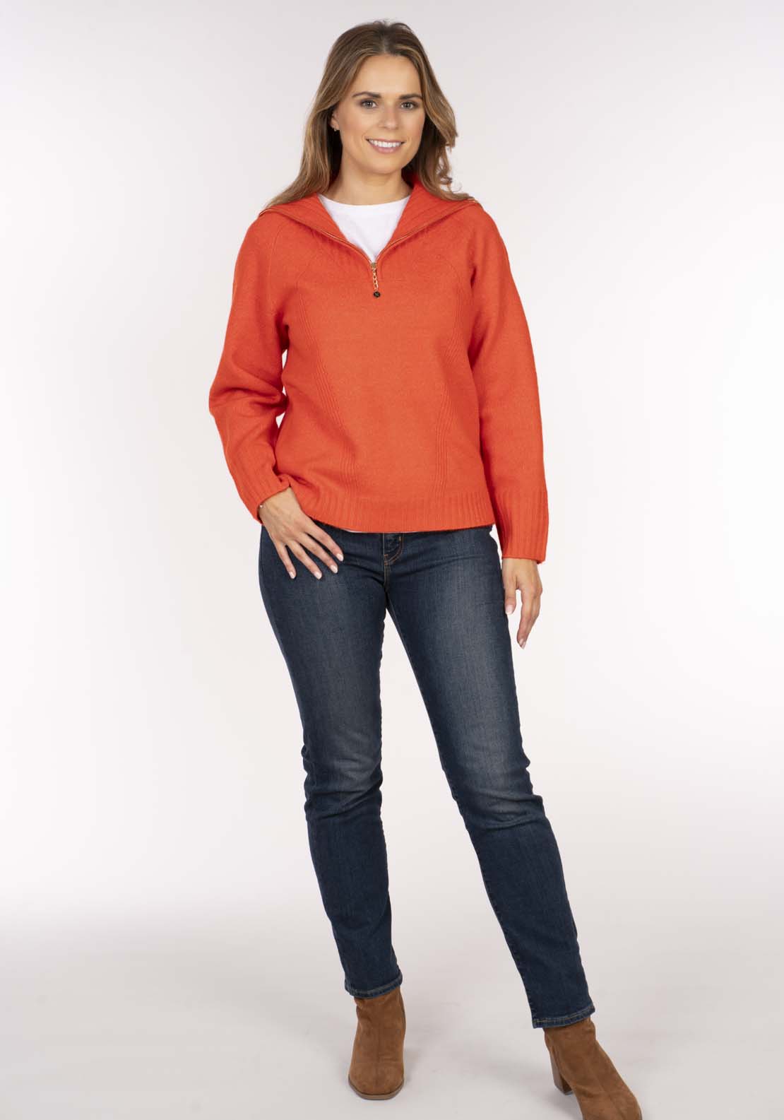 Naoise 1/2 Zip Sweater - Blaze 1 Shaws Department Stores