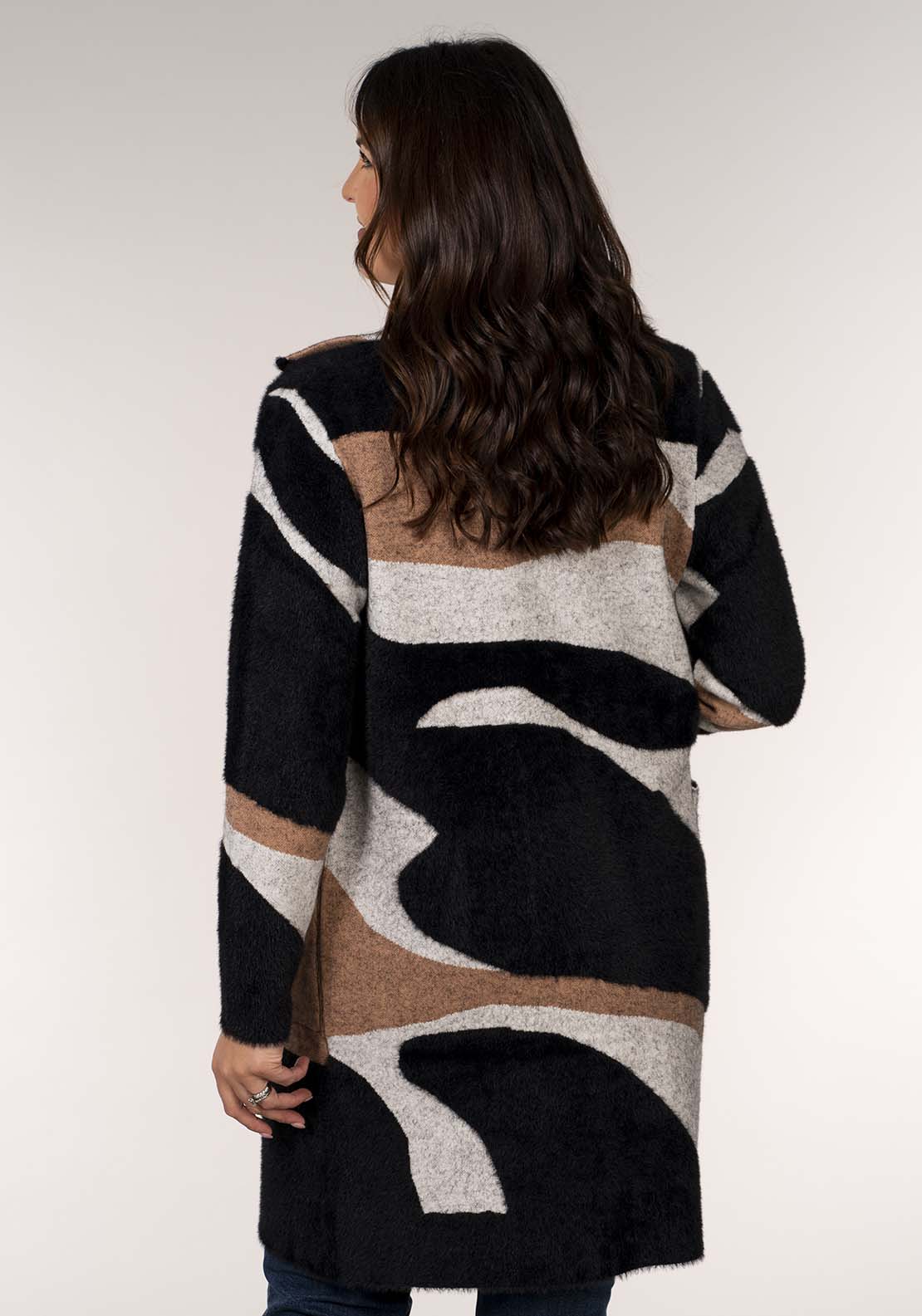 Tea Lane Wave Coatigan - Multicolour 4 Shaws Department Stores