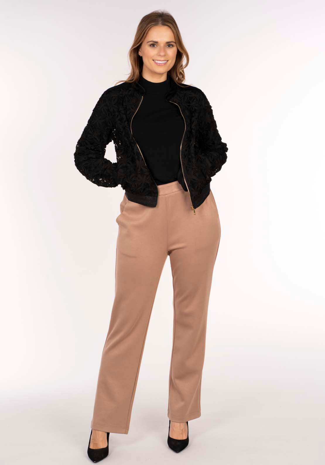 Naoise Lace Bomber Jkt - Black 5 Shaws Department Stores