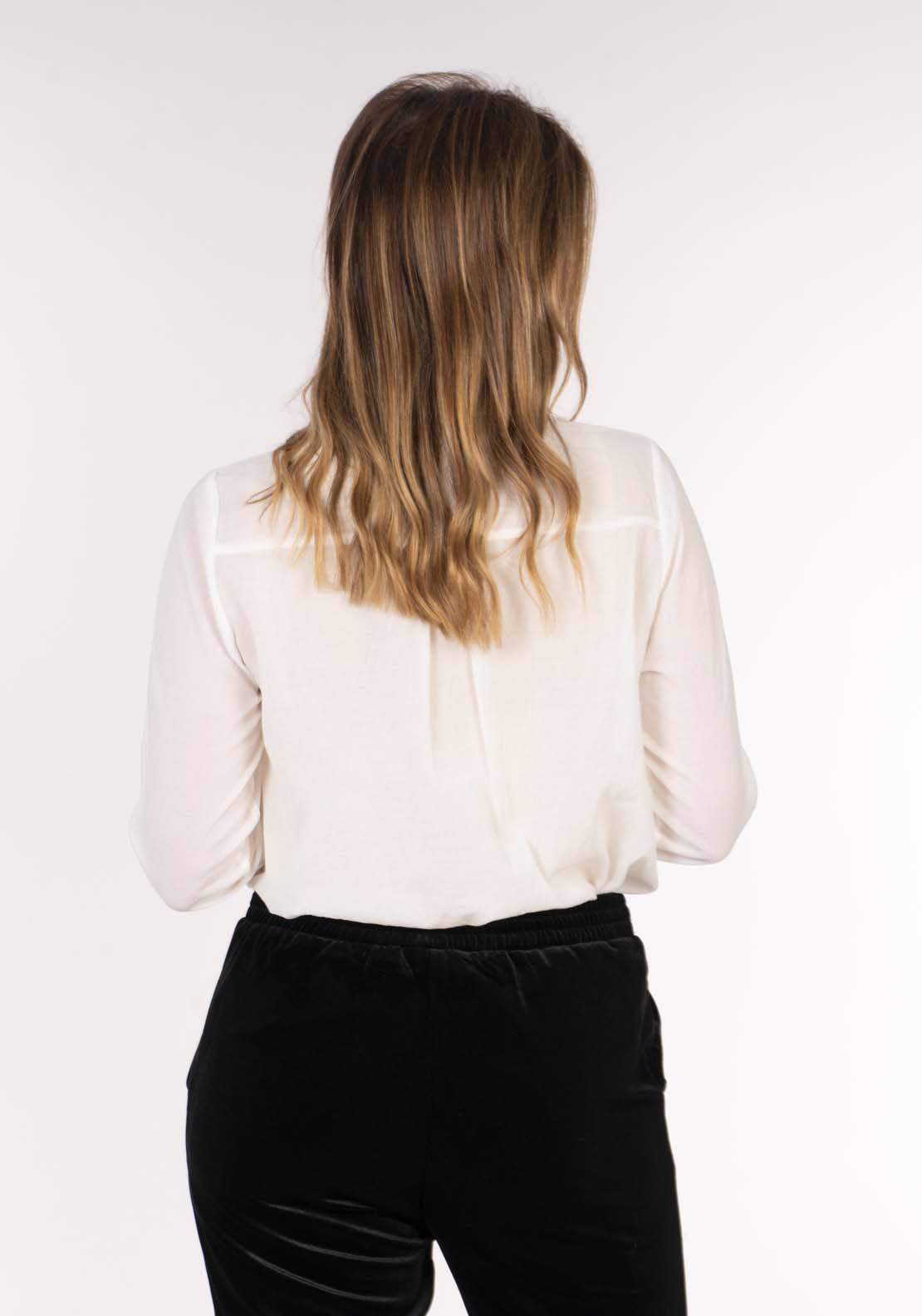 Naoise Sequin Tuxedo Shirt - Ivory 4 Shaws Department Stores
