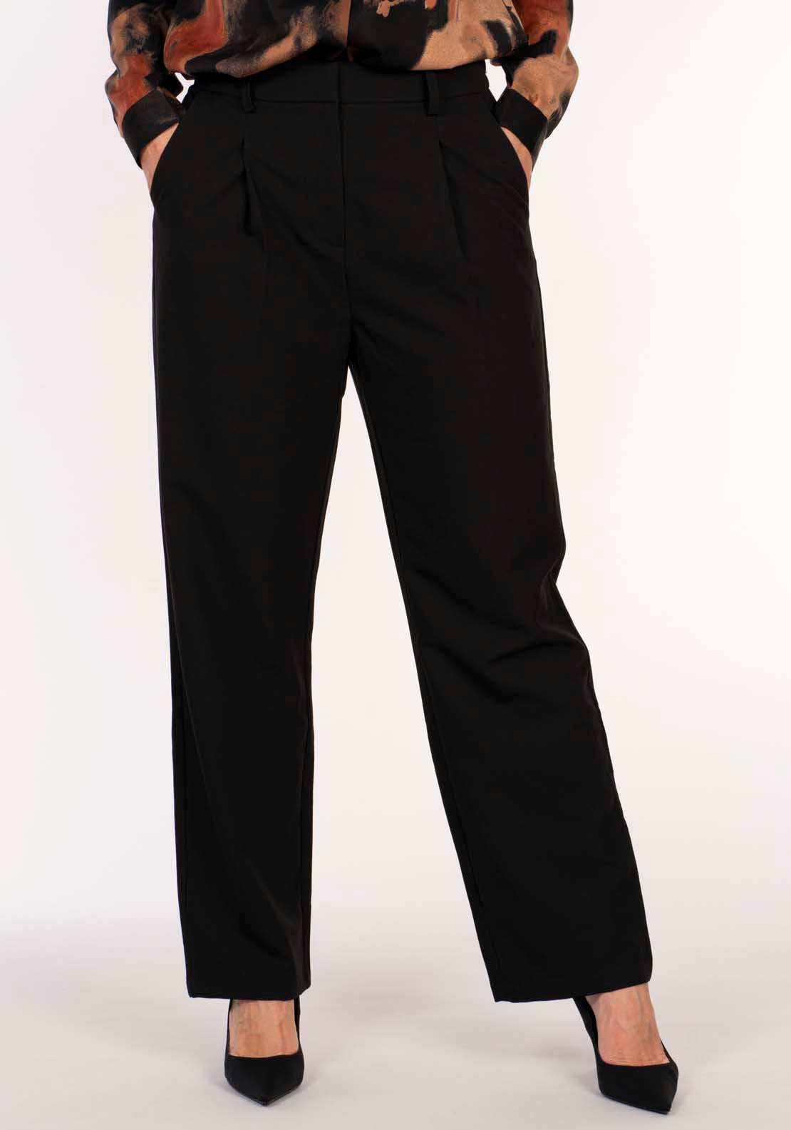 Naoise Soft Suiting Pant - Black 1 Shaws Department Stores