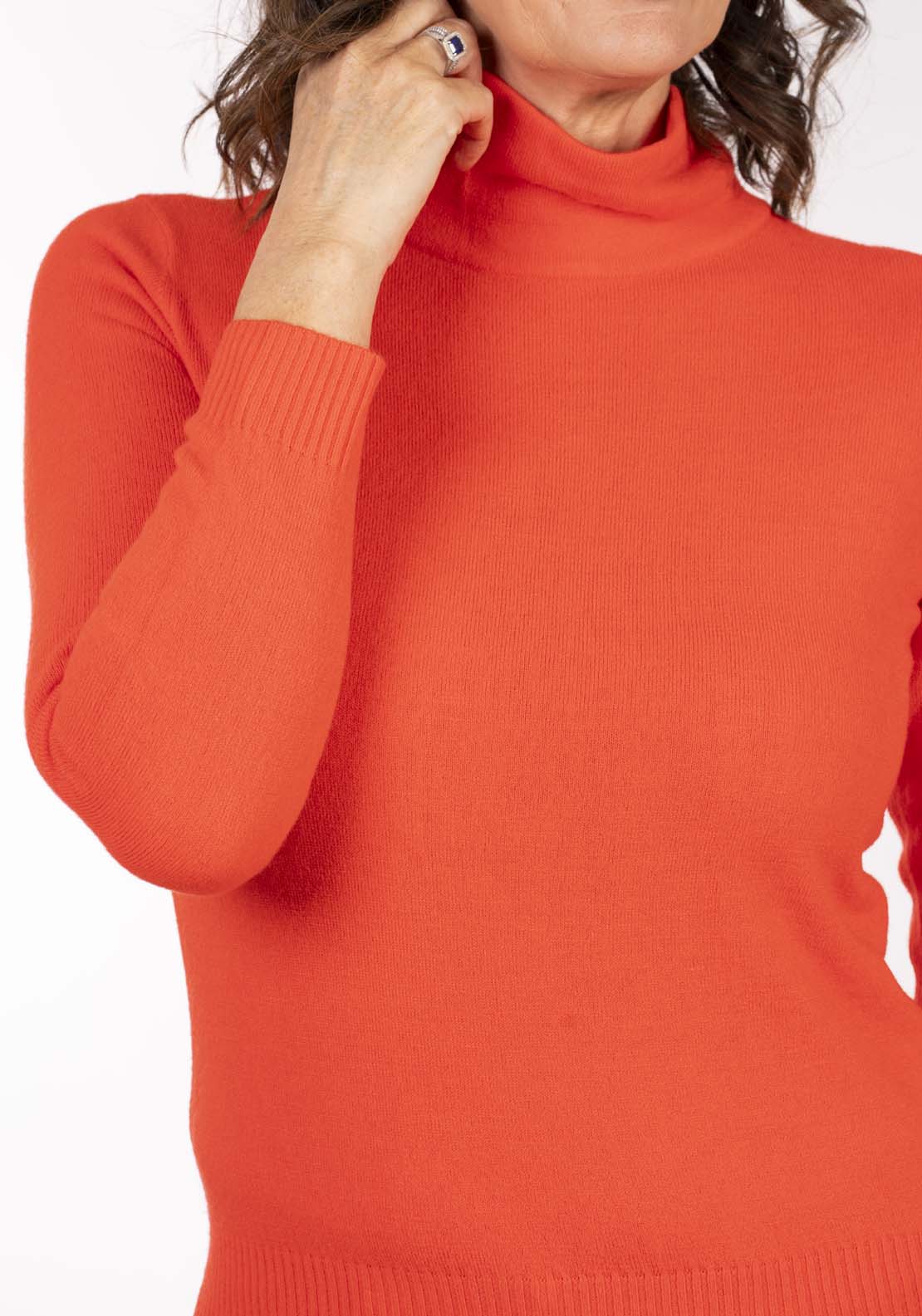 Tea Lane Cashmillon Turtle Neck - Nectarin 5 Shaws Department Stores