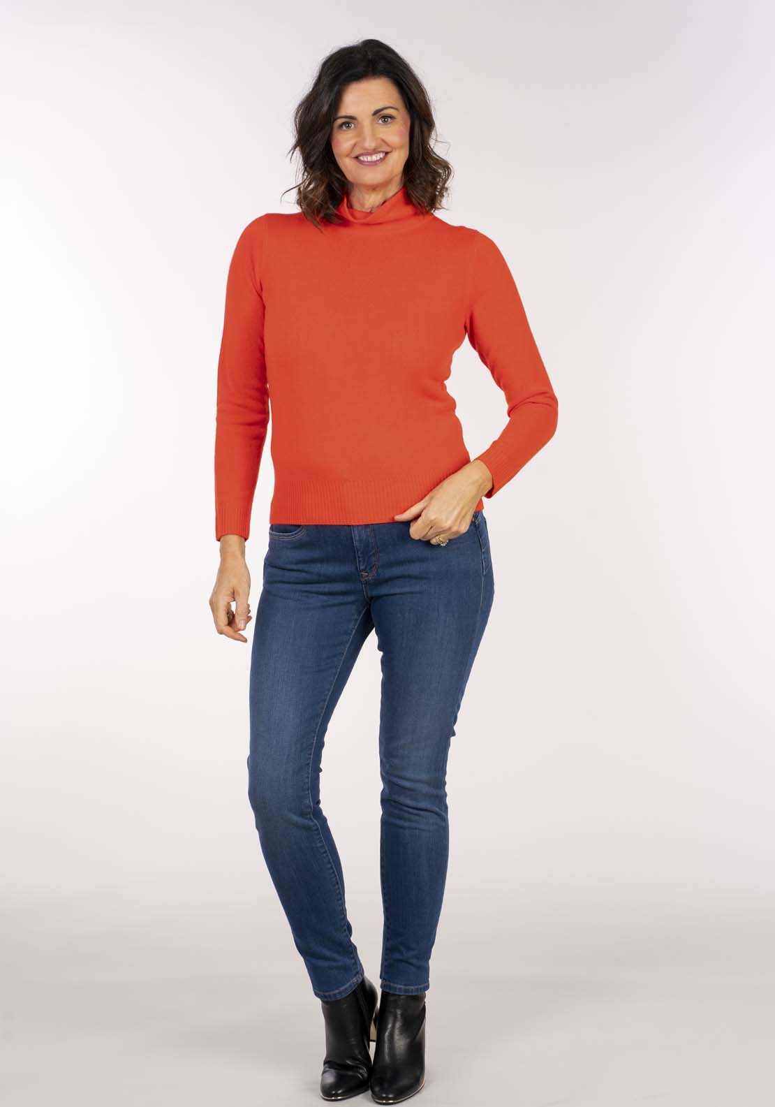 Tea Lane Cashmillon Turtle Neck - Nectarin 2 Shaws Department Stores