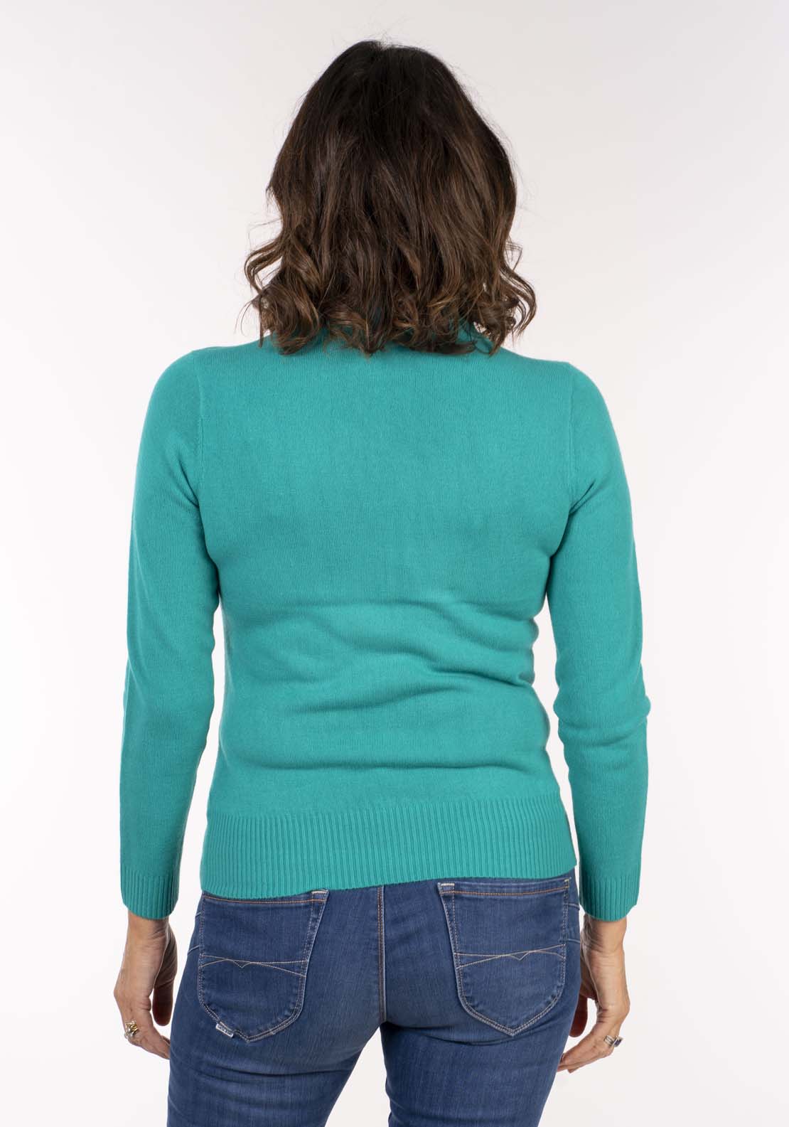 Tea Lane Cashmillon Turtle Neck - Blue 4 Shaws Department Stores