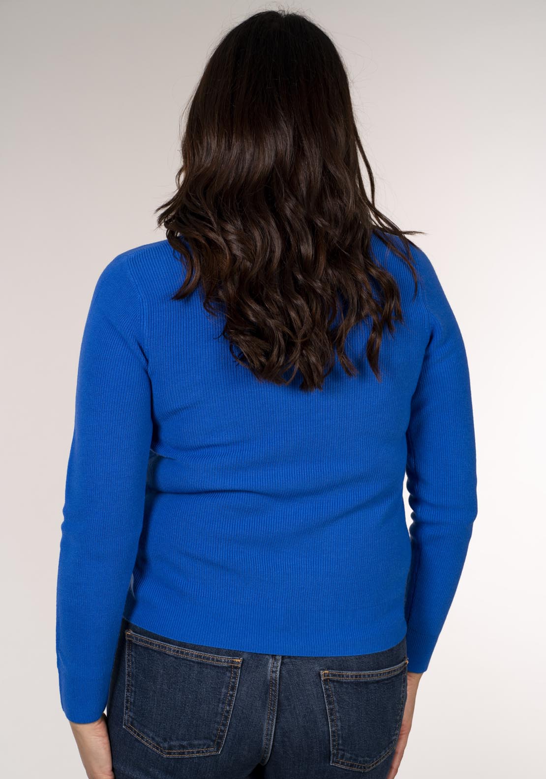 Tea Lane Cashmillon Zip Neck Jumper - Blue 4 Shaws Department Stores