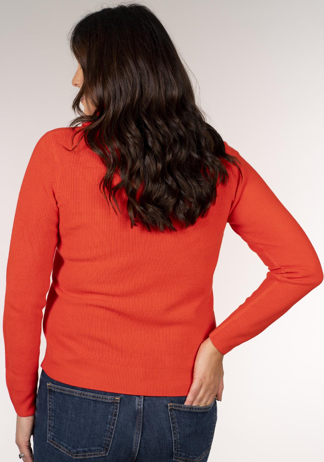 Tea Lane Cashmillon Zip Neck Jumper - Red 3 Shaws Department Stores
